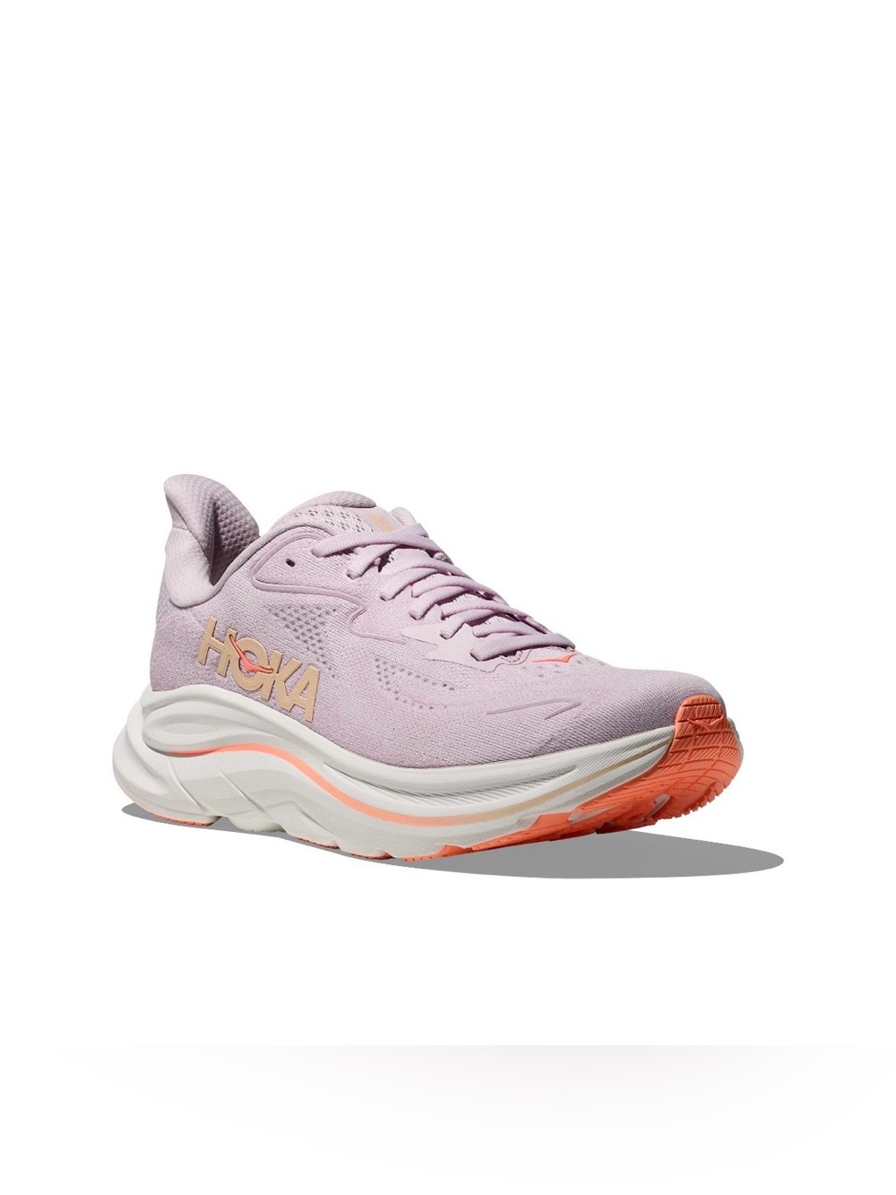 Hoka One One Clifton 10 Lilac Cream & Tangerine Glow Womens Running Shoes